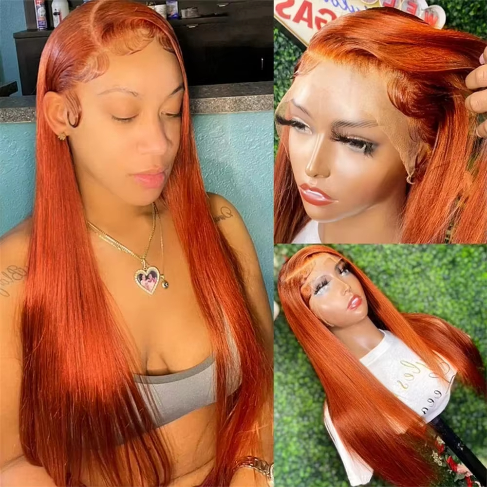 Black Purple Color Lace Frontal Wig Look Like Really Human Hair Wigs Bone Straight 13x4 Synthetic Lace Front Wigs Ready To Wear Wig 200 Density HD Tra