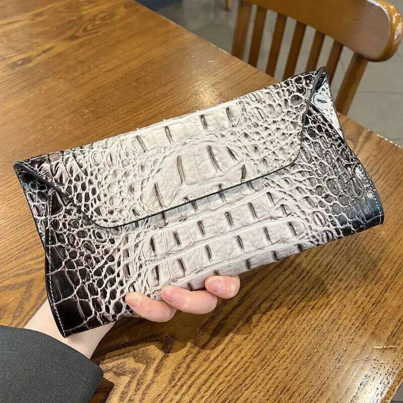 New Fashion Genuine Women Long Wallet Alligator Real Leather Female Organizer Clutch Girl Lady Gift Cash Purse