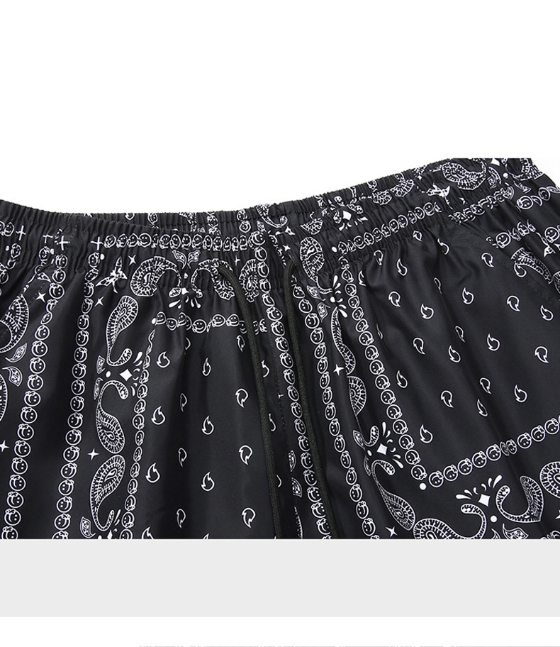 Luxurious Design Men's Shorts Paisley Fashion Beach Swim For Men 3D Print Quick Drying Drawstring Board Simple Square Plaid Surf Trunks