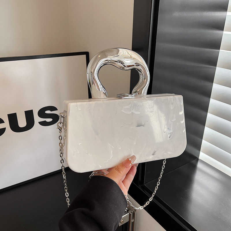 European and American new acrylic personalized shiny spicy girl shoulder trend bag designer bag trend multifunctional women s crossbody bag