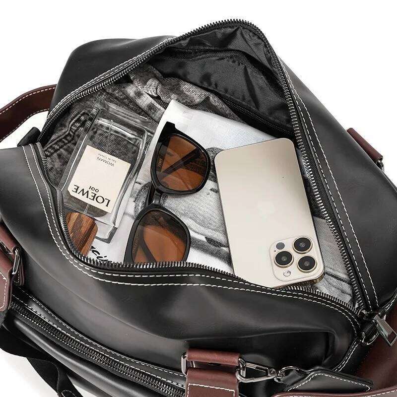 High Quality Handbag Business Briefcase Vinatge Fashion Top-Handle For Men Large Capacity Travel Laptop Bags Satchels