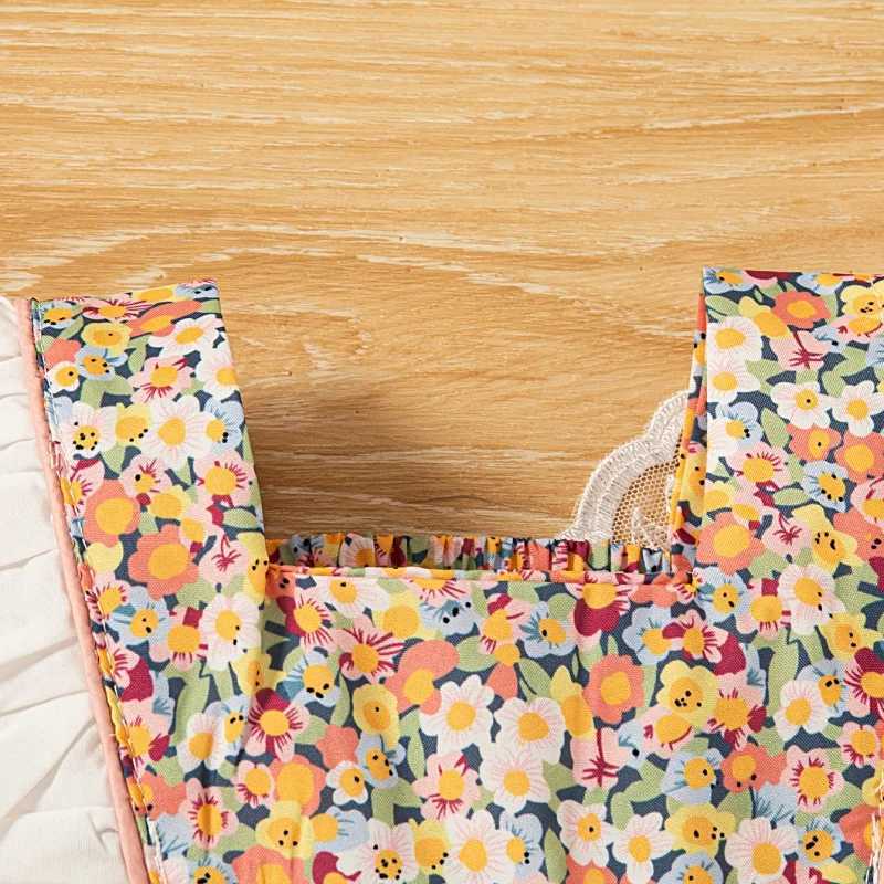 Baby Girl Clothes Summer Baby Girl Floral Full Print Big Butterfly Princess Sleeveless Dress Little Flying Sleeve Cute Dress R250707