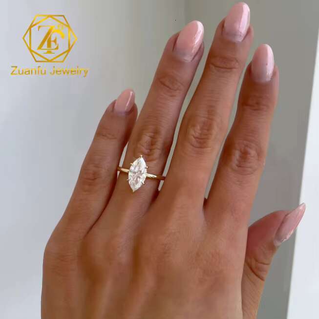 Custom 18K Gold Solitaire Ring with IGI Certified HPHT Lab Created CVD DEF VVS VS Lab Grown Diamonds 1CT 2CT Lab Diamond Jewelry
