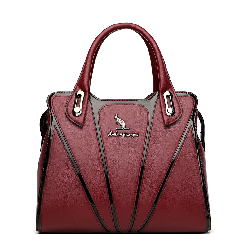 Free Shipping Designer Fashion Kangaroo Women's Bag New Korean High-end PU Women's Shoulder Crossbody Bag Suitable For Middle-aged Mothers