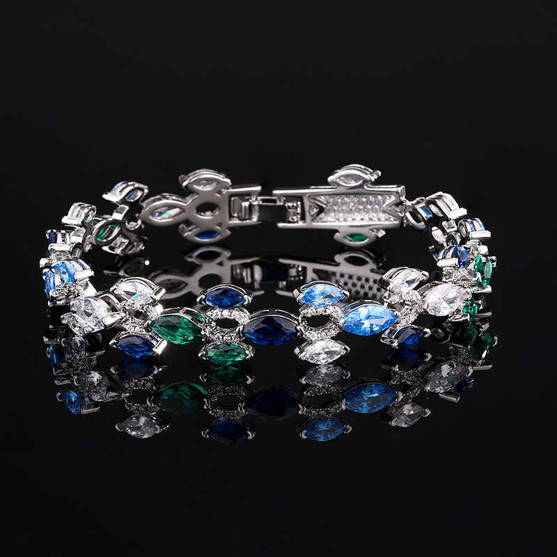 Autumn Winter New Jewelry Bracelet Luxurious Marquise Zircon Hand Accessories High-End Women's Elegant Versatile A73