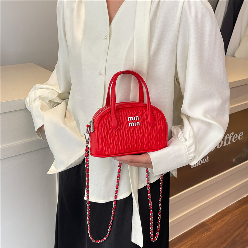 Designer High-End Feel for Women 2025 New Korean Niche Pleated Fashion Versatile Small Square Shoulder Crossbody Light Luxury Women's Bag