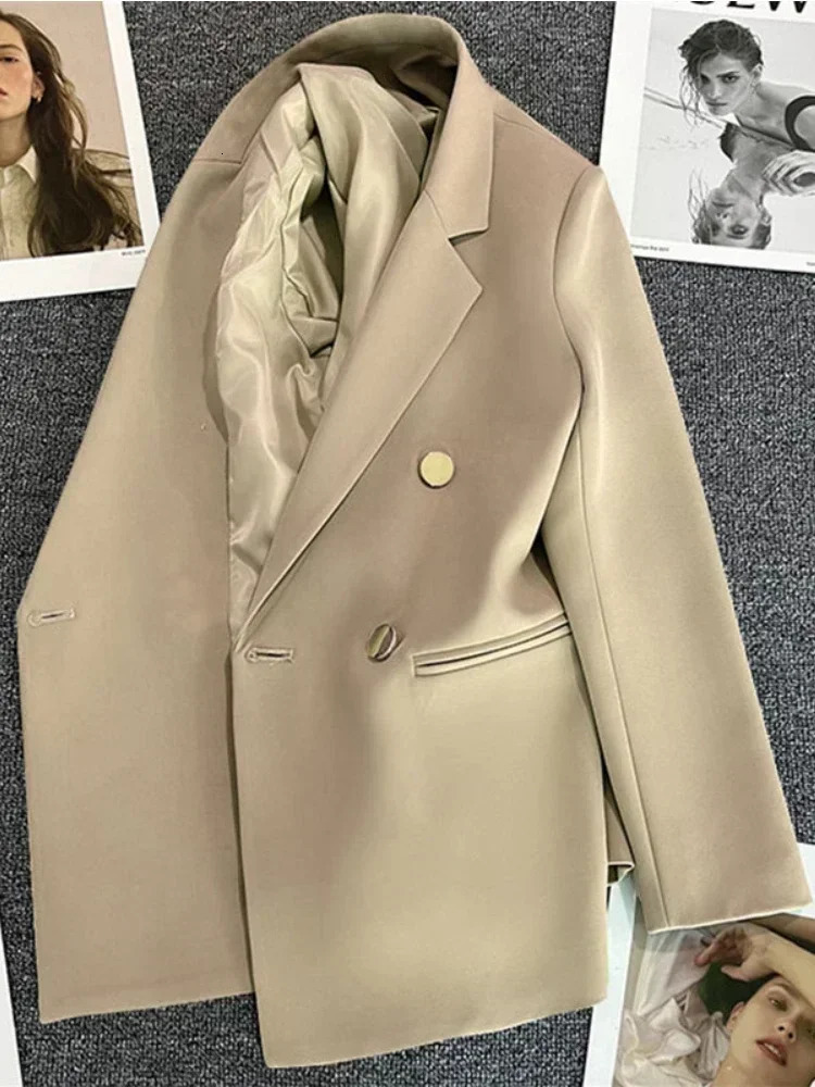 Spring Autumn in Womens Jacket Chic Elegant Casual Sports Suit Korean Fashion for Women Blazers 250625