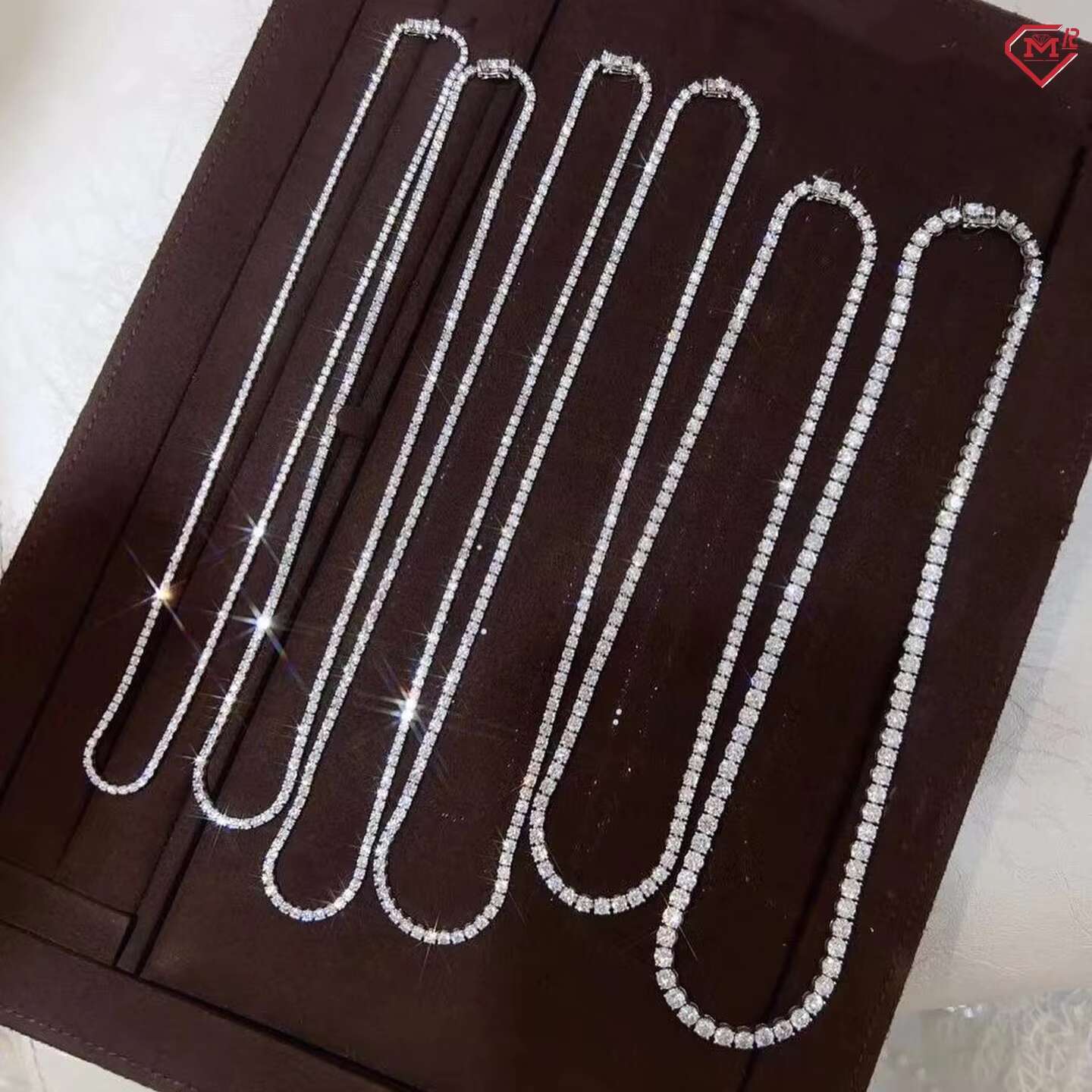Wholesale Tennis Chain Women Iced Out Tennis Necklace 925 Silver 3mm 4mm 5mm Men Vvs Moissanite Tennis Chain