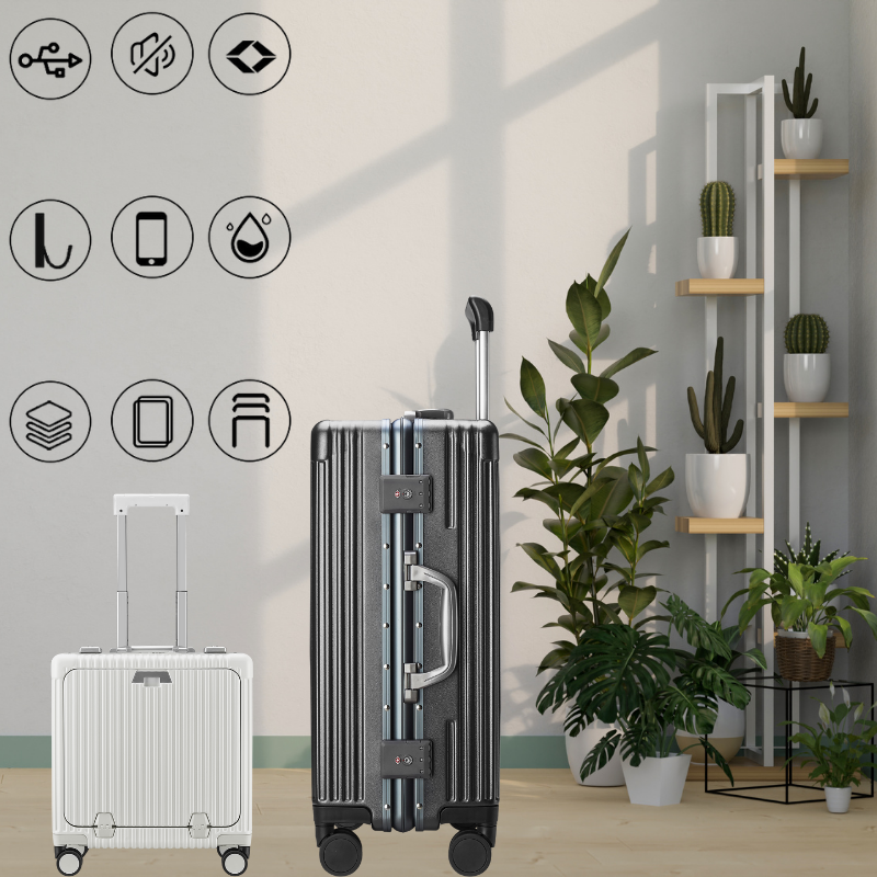 Ergonomic Design Rollaway with Soft-Silence Casters All-Terrain Compatible Large Capacity Backpack