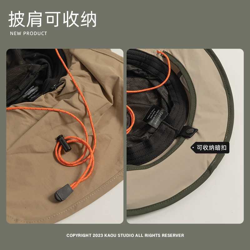 Spring and Summer Outdoor Quick-drying Bucket Hat Men and Women Sunshade Retro Outdoor Camping Hiking Fishing Mountaineering Cap Y250707