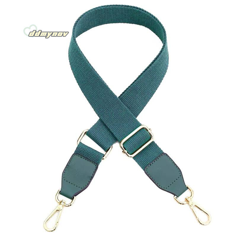 Wide Straps Solid Color Cotton Webbing Pu Leather Adjustable Shoulder Messenger Bag Strap Accessory Supplies ddmynov