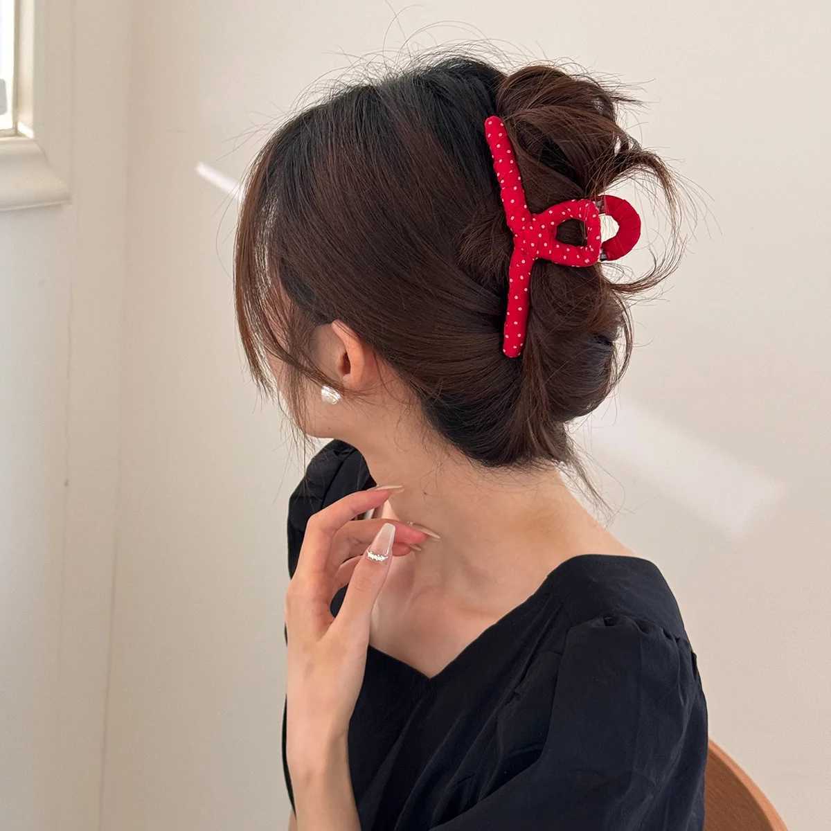 Hair clips for women Girl pin accesorios kpop large thick matte claw shark fascinators elegant crab Designer vintage popular new Z250707
