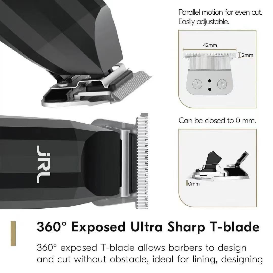 Premium Quality JRL Wireless Hair Clippers Ideal Cutters for Home Use and Professional Salons