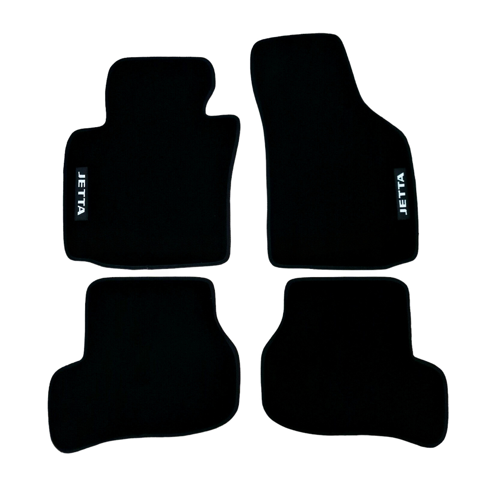 Car Floor Mats Velour For VW Jetta Waterproof Black Carpet Rugs Auto Liners New
