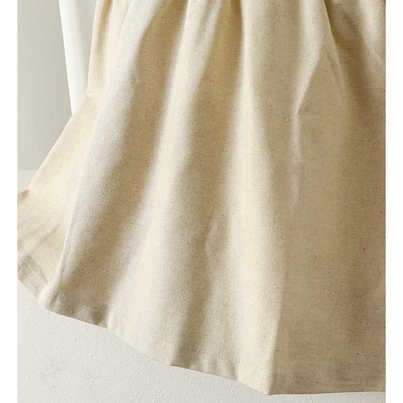 1-6 Years Solid Linen Cotton Ruffle Sleeve Kids Dresses Summer Princess Party Dress Toddler Girl A-Line Sundress Baby Girl Dress R250707