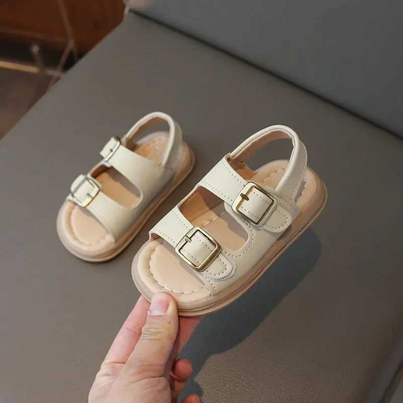 2024 Children Sandals for Girls and Boys Summer New Fashionable Korean Style Comfortable Soft Sole Casual Cute Baby Beach Shoes R250707