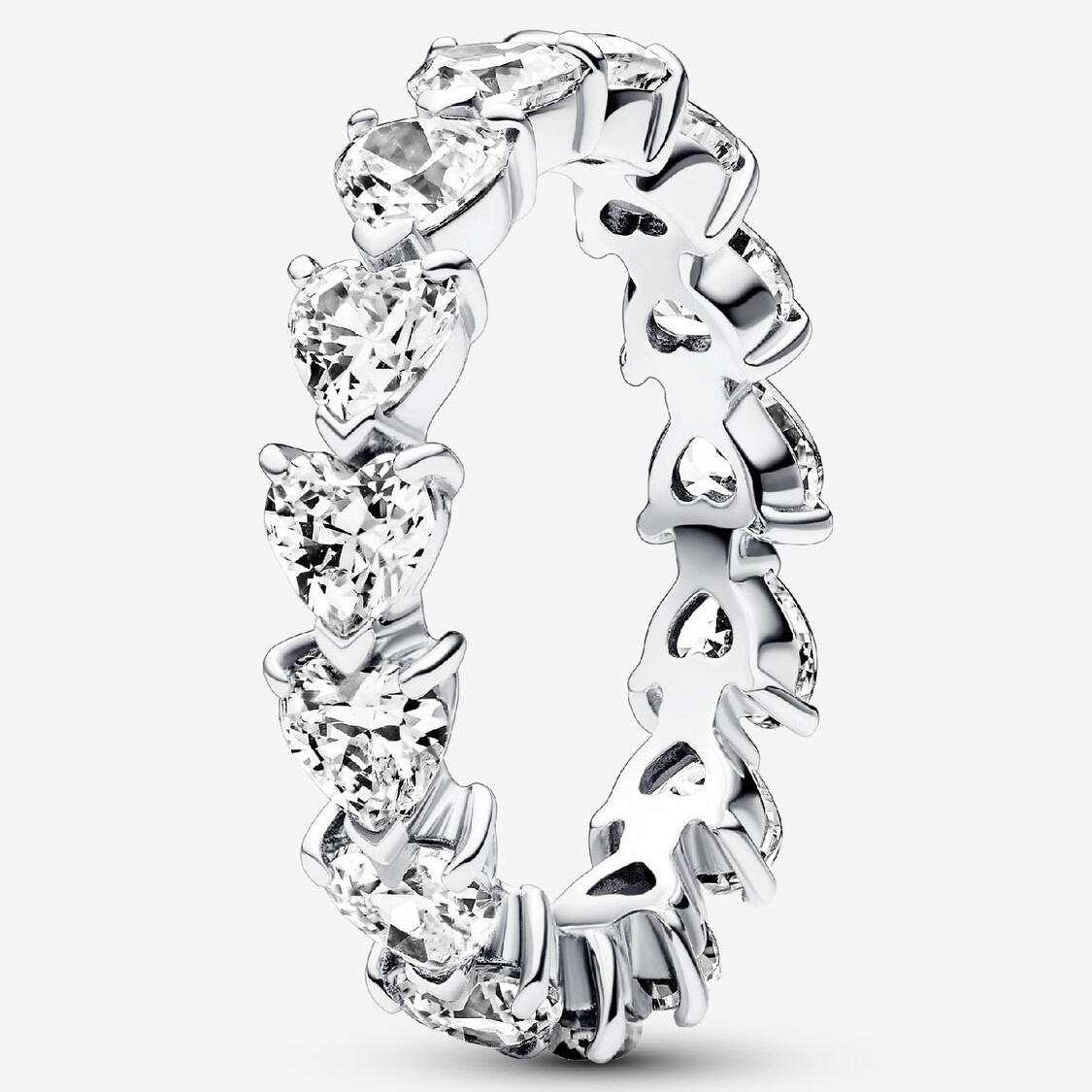 Fashion Women Girls Letter Rings Stainless Steel Silver Gold White Pink Zircon Heart Flower Circle Stone Jewelry A Gift