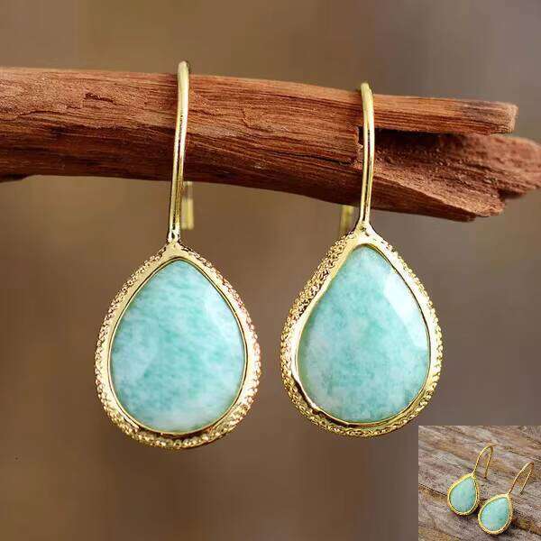 Elegant Edge Bohemian Chic Earrings Water Drop - Shipped