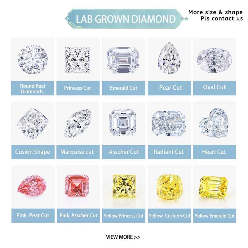 CVD 1-1.5ct Round Cut IGI Certified Wholesale Lab Created Diamond VVS2 CVD Lab Grown Diamond for Jewelry