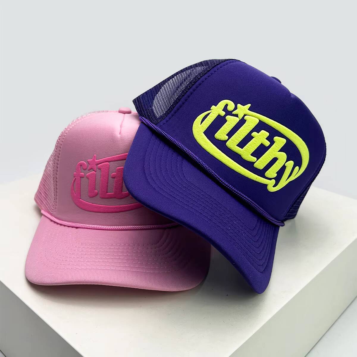 New Unisex filthy Letters Baseball Hats Sunshade Color Block Breathable Personal Trucker Caps Versatile Mesh Fashion ddmythur