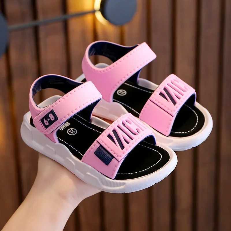 Children Sandals Students Non-slip Shoes Simple Generous Boys Girls Sandals Easy to Wear and Take Off Soft Bottom Kids Casual Footwear R250707