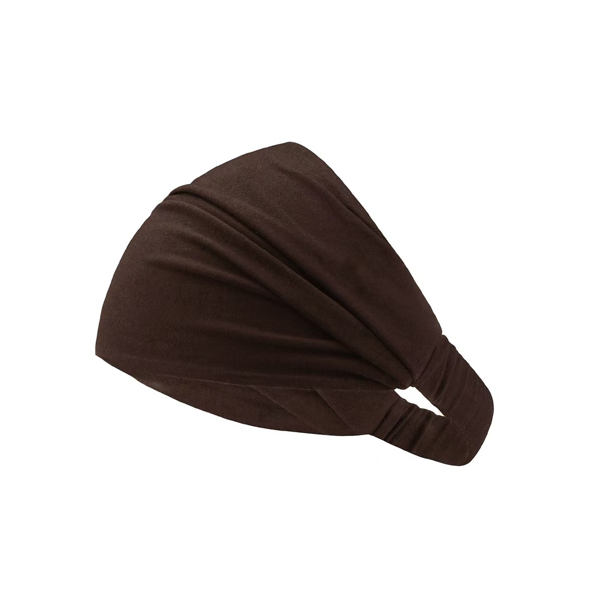 T1164 new solid color forehead protection top mercerized cotton bandage headscarf female popular single color headscarf