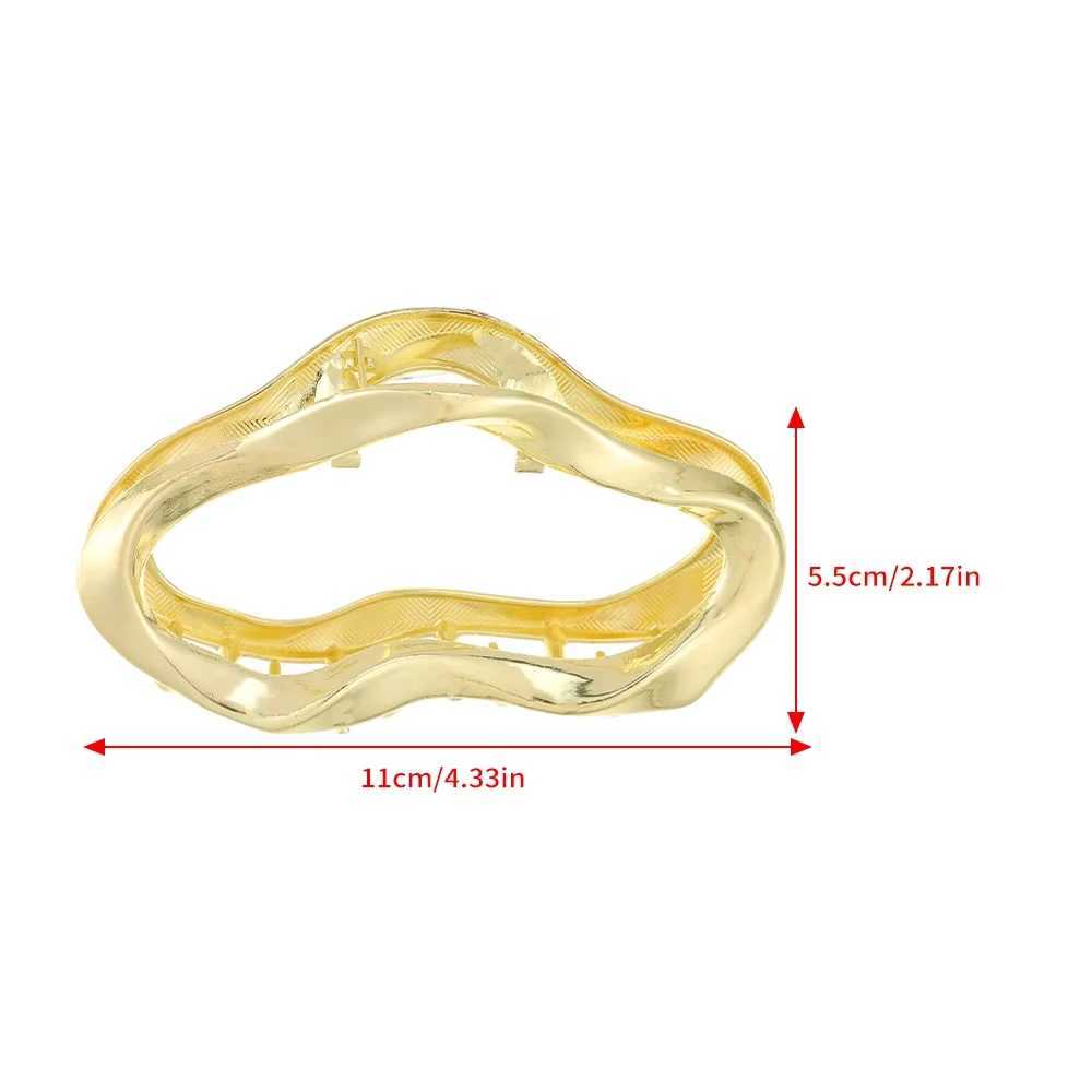 Fashion Geometric Metal Hair Claw Clips for Women Vintage Hair Clamps Crab Headband Hairpin Girls Hair Accessories Headwear Y250707