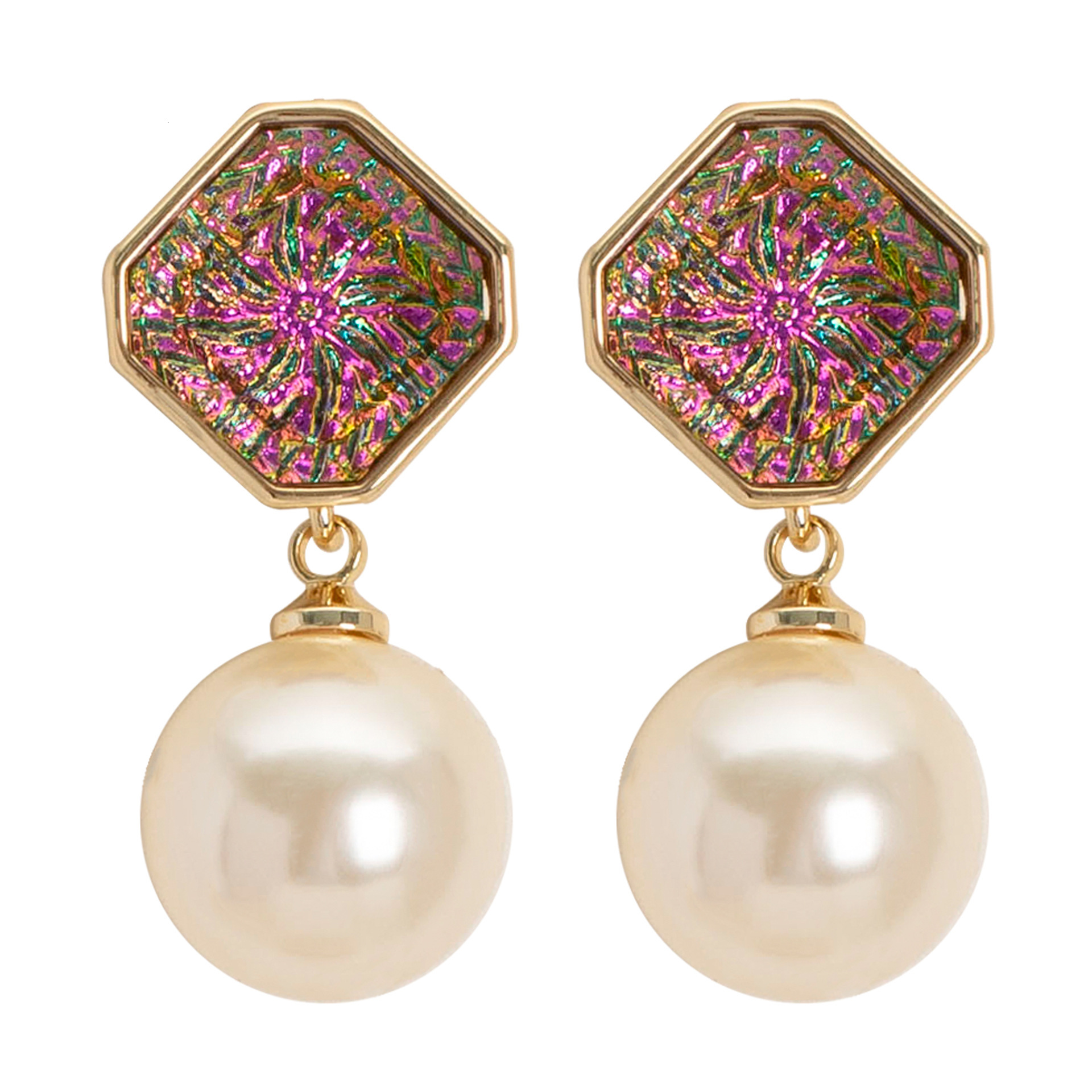 Internet Celebrity Live Fashion Exquisite Style Pearl for Women, Unique and Versatile, Elegant Sier Needle Earrings