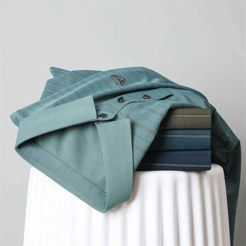 Mens Badge Casual Fashion Short Sleeved Polo Shirt Summer Comfortable Top Y250707 Y250707