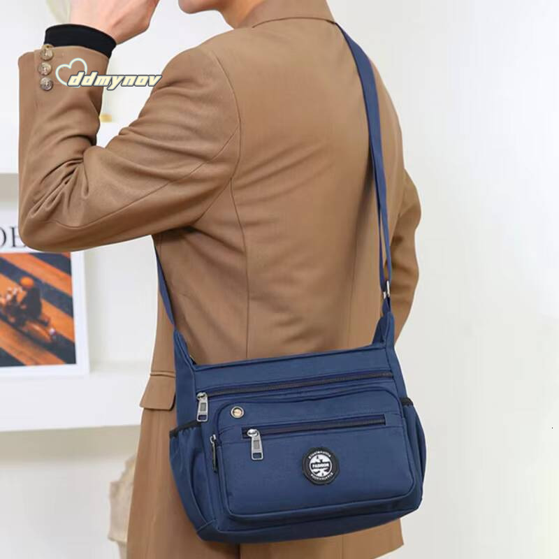 Mens Messenger Bag Crossbody Shoulder Bags Men Large Sling Pack For Work Business Waterproof Oxford Packs Satchel Purse ddmynov
