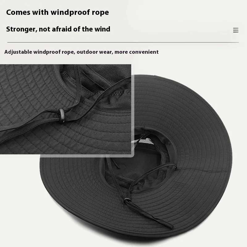 Dry Quick Oversize Bucket Hat Cap for Men Big Head Outdoor Fishing Sun Hat Large Size Boonie Hat Panama 55-59cm 60-63cm Y250707