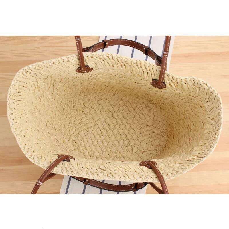 New Large Capacity Women's Shoulder Designer Fashion Female Handbag Summer Straw Beach Bag Bohemia Shopper Purse