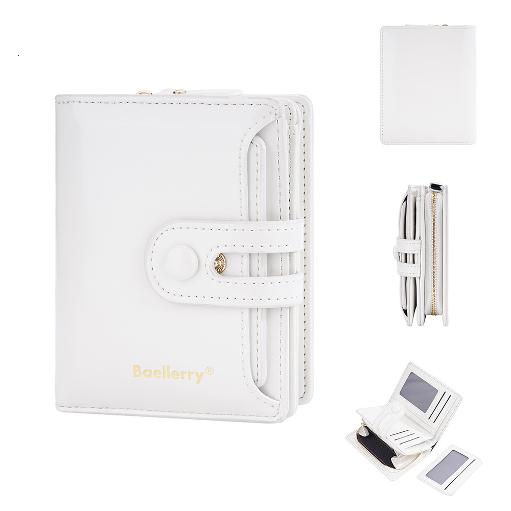 Designer New High-end Card Holder Integrated Short Oil Wax Leather Student Ins Coin Purse Wallet Light Luxury Women's Bag