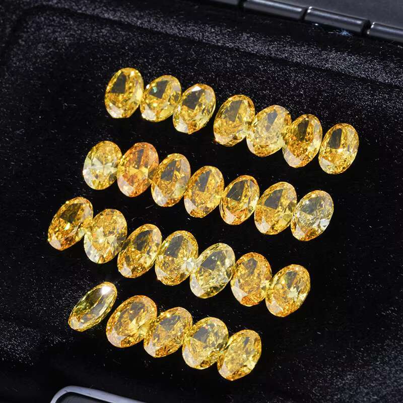 IGI Certified VS SI Synthetic Lab Grown Loose Diamonds Fancy Yellow Cushion Cut CVD Lab Created Yellow Diamond