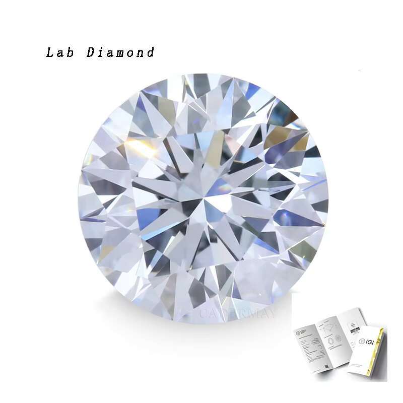 Wholesale Price HPHT Lab Grown Diamond Round 1ct to 1.5ct DEF Color VVS1 VS2 Loose Synthetic Diamonds IGI Certificate