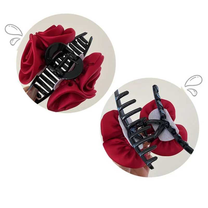 Rose Flower Claws Clips for Women Floral Hair Clip Flower Claw Clips Non Slip Strong Hold for Thick Hair Girls Hair Accessories Z250707