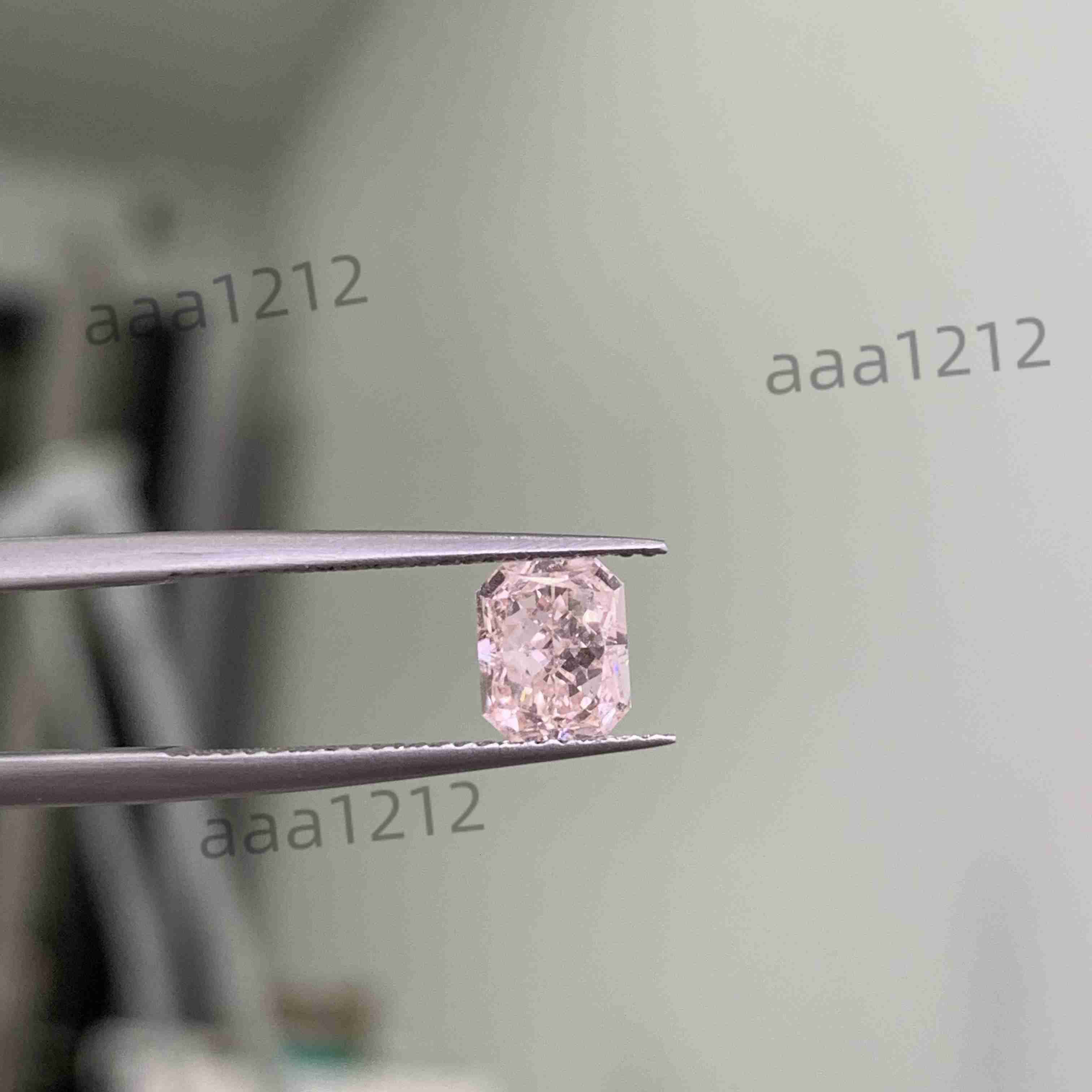 Wholesale 1-10ct Lab Radiant Diamond IGI Certified VVS Clarity Loose Diamonds Jewelry CVD Lab Grown Fancy Light pink Diamond