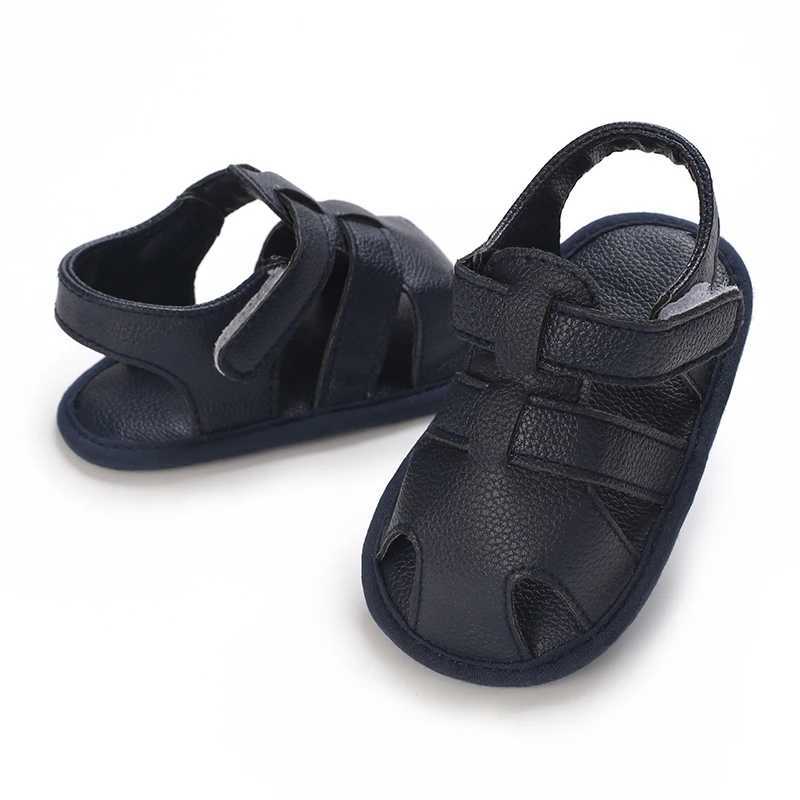 Baby Boys Breathable Anti-Slip Sandals Toddler Soft Soled Solid Print First Walkers 0-18 Months R250707