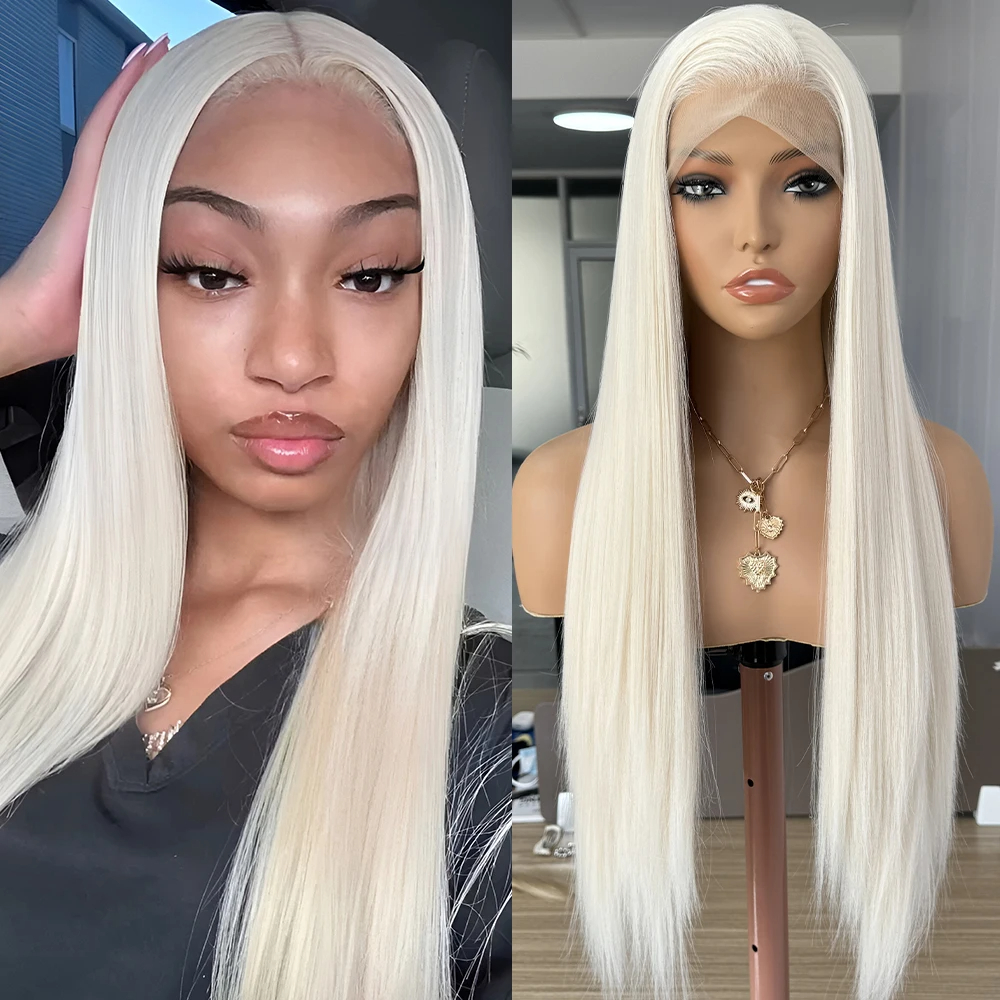 32 Inch HD Brazilian Hair Look Like Human Hair Wigs 13x4 Lace Front Wig Pre Plucked Straight Lace Frontal Wig Hd Natural Black Wigs Peruvian Hair Synt
