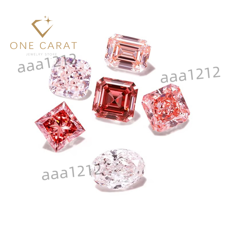 IGI Certified Pink CVD Lab Grown Diamond Pear Oval Radiant Princess Cut Fancy Shape HPHT Loose Diamond Various Colors