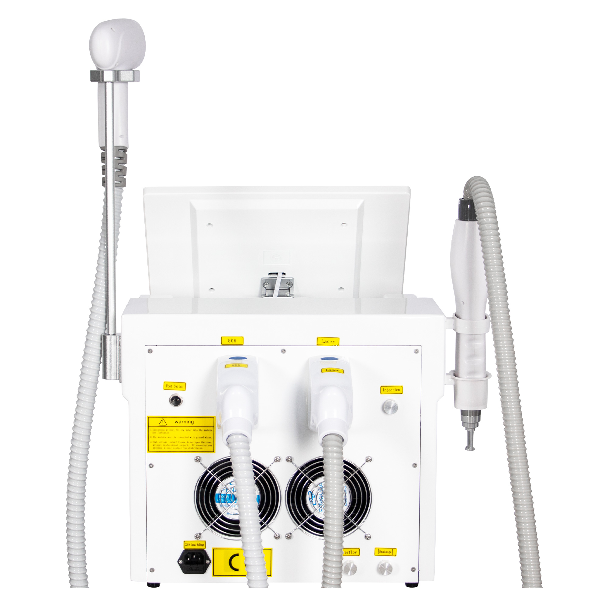 2 In 1 Laser Diode Nd YAG Picosecond Laser 755NM 808NM 1064NM Portable Ice Cooling Hair Tattoo Removal Machine