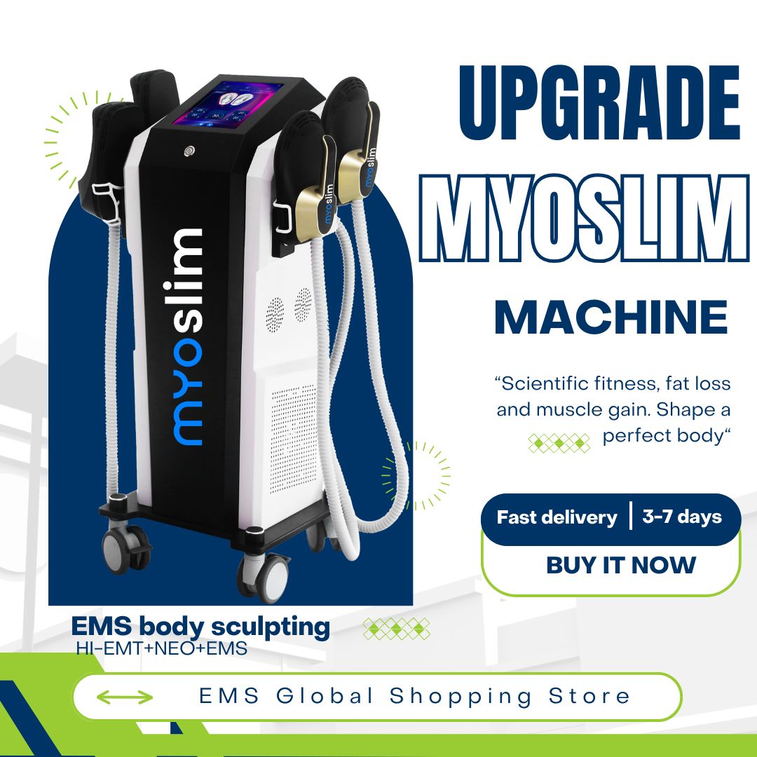 Myoslim EMS Body Sculpting System With High Intensity Electromagnetic Energy For Women Body Shaping and Skin Tightening Treatment