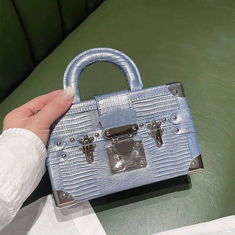 Luxury Designer 2024 Fashion Trends Bag Women Crocodile Classic Box Design Handbags Snake Print Shoulder Bags Genuine Leather Ladies