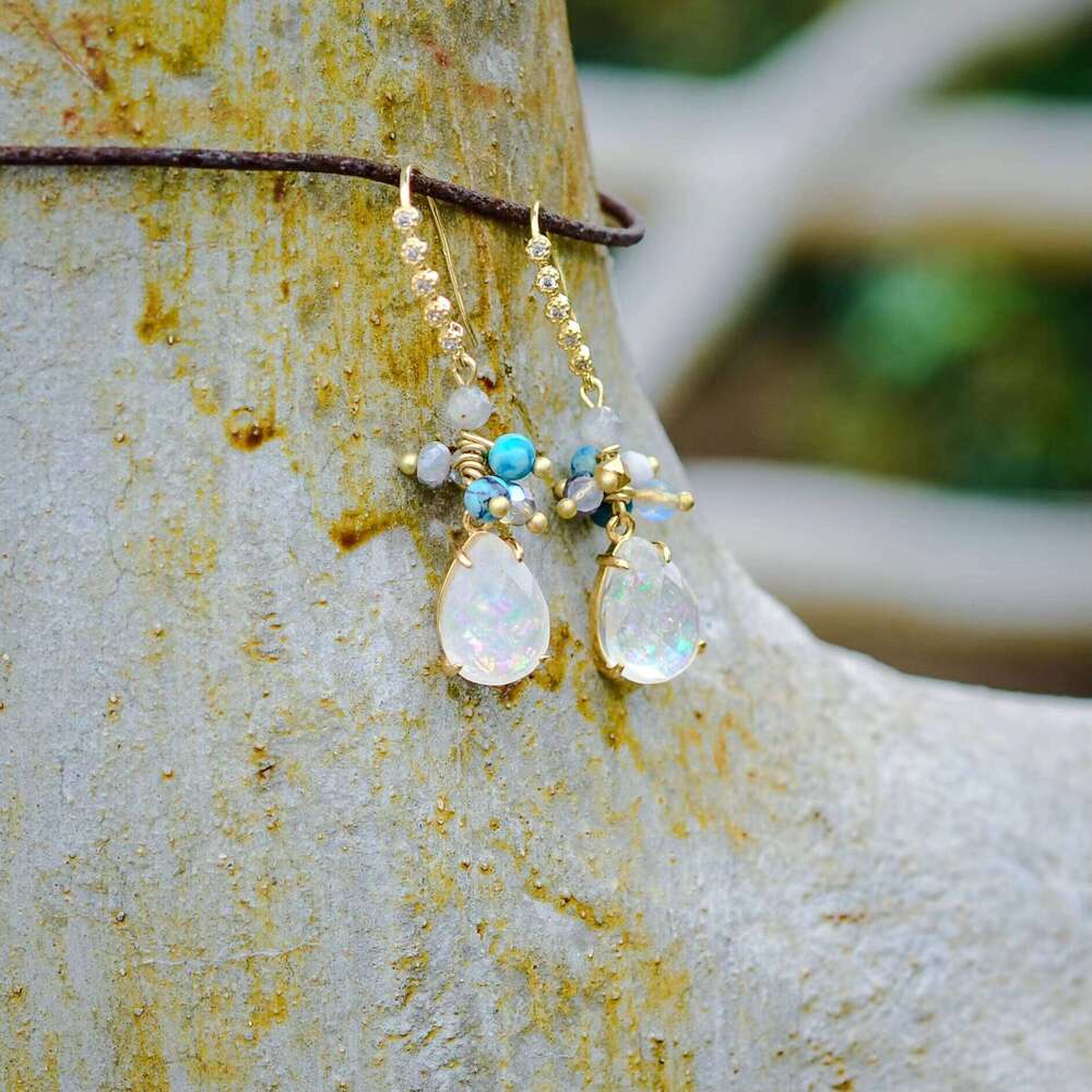 Bohemian Teardrop Opal High-end Premium Earrings Gift