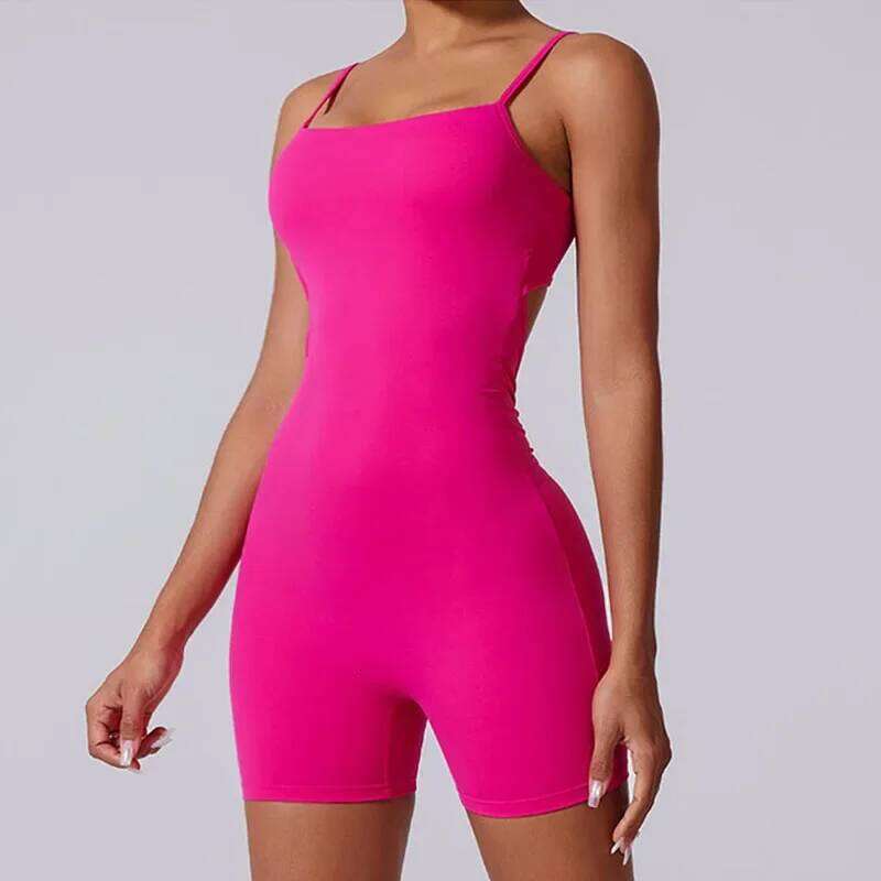 Cloud Rise One Piece Sports Jumpsuit Running Backless Bodysuit Workout Rompers Women Overalls Sportswear Fiess Yoga Suit