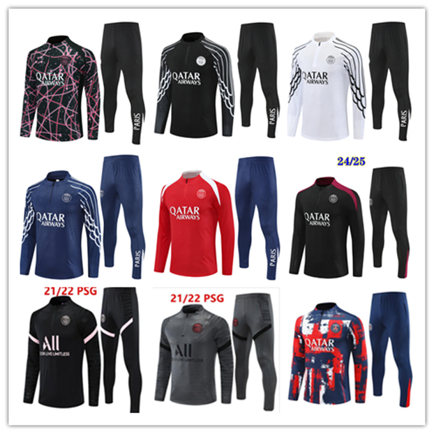21 22 23 24 25 Paris football tracksuit Camo style Most Popular New Style MBAPPE Ppsg soccer jersey Training Suit Long sleeve SERGIO RAMOS VERRATTI ICARDI adult kids