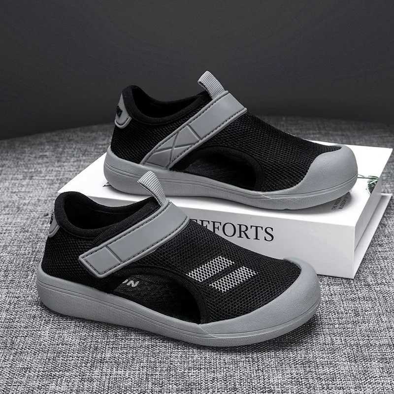 Boys Beach Sandals 2025 New Summer Children Casual Shoes Kids Lightweight Closed Toe Baby Sport Sandals for Girls EU Size 23-36 z250708S8HT