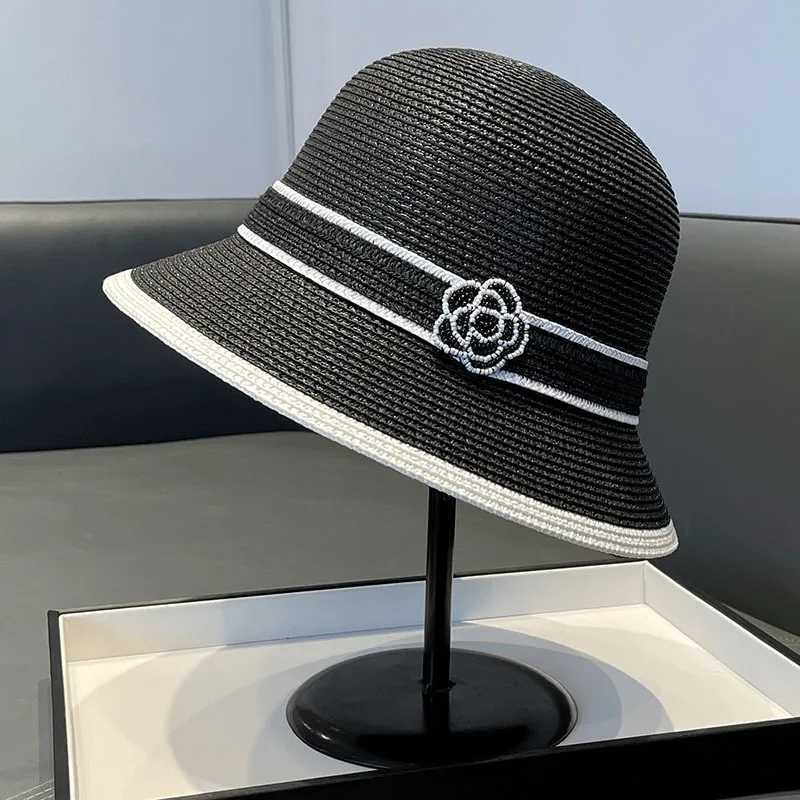 Japanese High-end Straw Hat for Women To Cover Their Faces and Prevent UV Rays in Summer Vacations Beach Hats Trendy Y250707