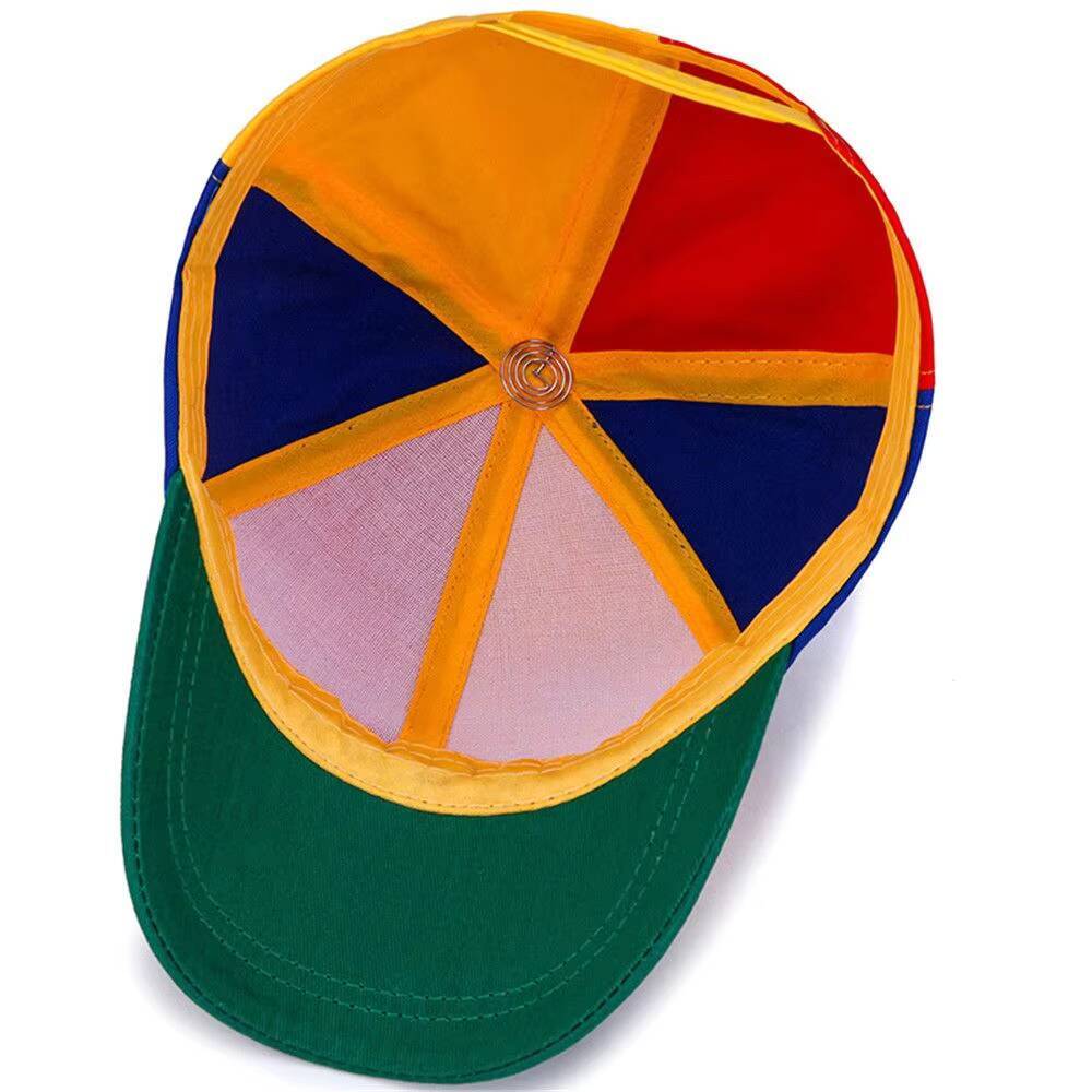 Funny Adventure Dad Snapback Hat Bamboo Dragonfly Rainbow Sun Cap Helicopter Propeller Design for Kids Boys Girls Adult ddmythur