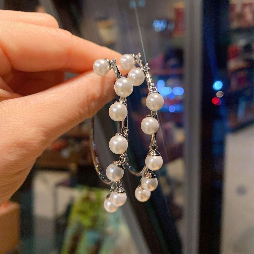 Tiktok Live New Australian Large Pearl For Women Mother-Of-Pearl Earrings 629